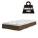 Cama Box Baú Solteiro Colchão Molas Ensacadas Pillow Top Martino 88X188X66Cm Marrom/Branco