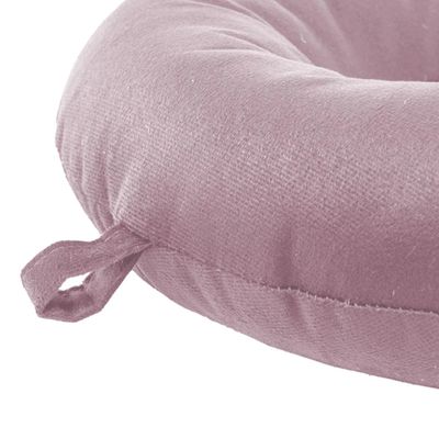 Descanso de Pescoço Hedrons Veludo Rosa
