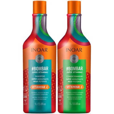 Kit Inoar Crescimento Bombar Shampoo + Condicionador Litro