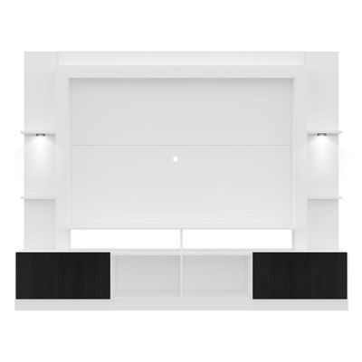 Estante Tv 65" Com Leds Berlim MultimóveisV3392 Branca/Preta