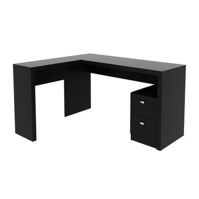 Escrivaninha/Mesa Com 2 Gavetas Cr25032 Preto