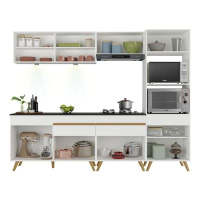 Cozinha Completa 5 Peças Com Leds Mp2037 Veneza Up