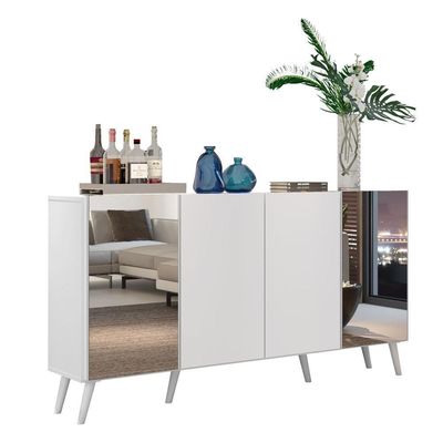 Aparador Buffet 4 Portas Vegas Multimóveis V3562 Branco