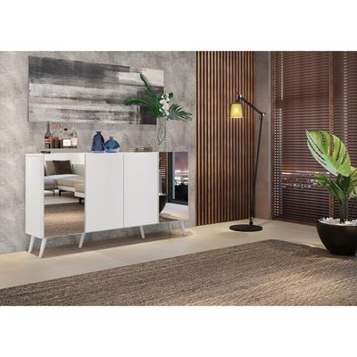 Aparador Buffet 4 Portas Vegas Multimóveis V3562 Branco