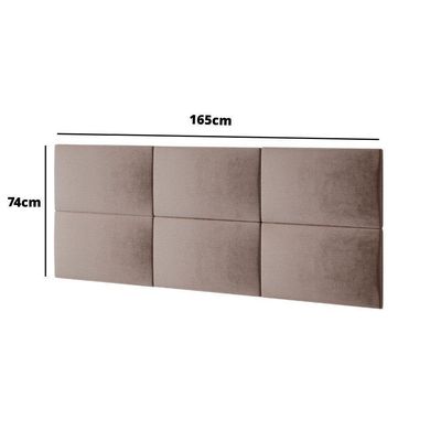 Painel Estofado Casal San Miguel Rufato Linho Rustico