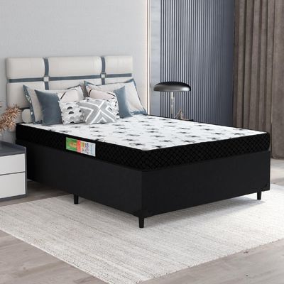 Cama Box Casal Colchão Espuma 138X188X50Cm Polar