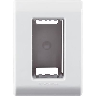 Kit 12 Caixa De Sobrepor 1 Posto Tramontina Lizflex Branca