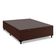 Cama Box Baú Casal 1,38m Altura 41cm Prince Marrom