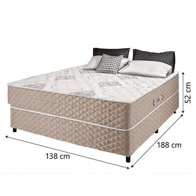 Cama Box Casal Conjugada Ortopédico Alpha Espuma