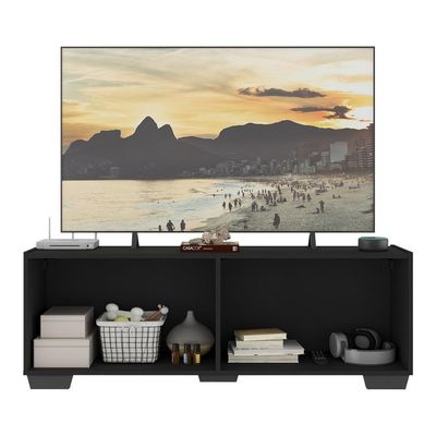 Rack Tv Até 50 Polegadas Com Espelhos Mp1083 Preto Preto