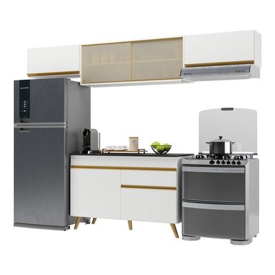 Cozinha Compacta Multimóveis Veneza Gw Fg3698 Branca
