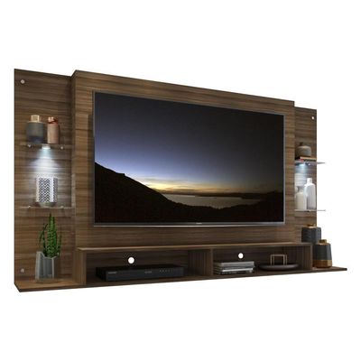 Painel Tv 60" Com 2 Leds Vegas Multimóveis V3394 Madeirado Madeirado
