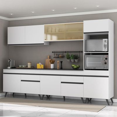 Armário De Cozinha Completa 5 Peças Mp3689.891 Branco