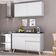 Armário De Cozinha Compacta 120cm Veneza Multimóveis V3687 Branco Branco