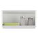 Armário De Cozinha Aéreo 70cm 1 Porta Basculante Veneza Multimóveis V3681 Branco/dourado