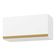 Armário De Cozinha Aéreo 70cm 1 Porta Basculante Veneza Multimóveis V3681 Branco/dourado