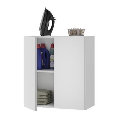 Armário Lavanderia Com 2 Portas Multimóveis Branco