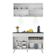 Armário De Cozinha Compacta 120cm Com Led Multimóveis Branco