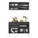 Armário De Cozinha Compacta 120cm Veneza Multimóveis V3688 Preto/branco Preto/branco