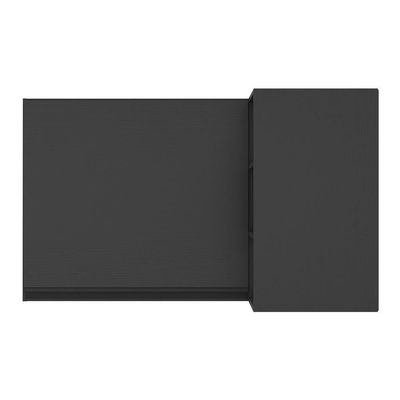 Armário De Cozinha Aéreo De Canto Veneza Multimóveis V3742 Preto Preto
