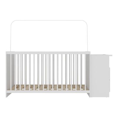 Berço Cômoda Para Colchão 60x130cm Beijinho Multimóveis Bb2870 Branco