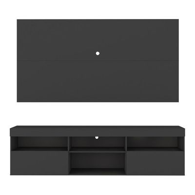 Rack Com Painel Tv 65" Holanda Br3059 Preto