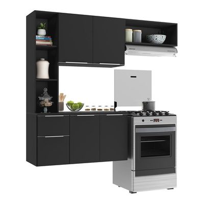 Cozinha Compacta Multimóveis Sofia Fg2001 Preta