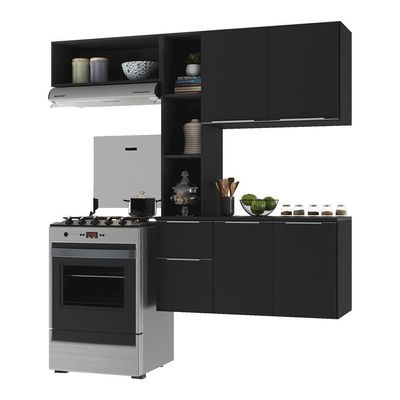 Cozinha Compacta Multimóveis Sofia Fg2005 Preta