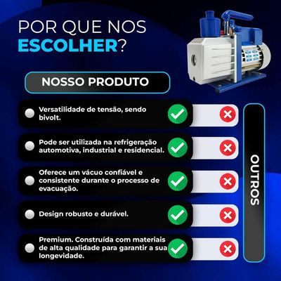 Bomba De Vácuo 7 Cfm - Estagio Simples Bivolt Hiatsu Vph170 único