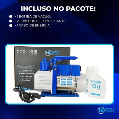 Bomba De Vácuo 7 Cfm - Estagio Simples Bivolt Hiatsu Vph170 único