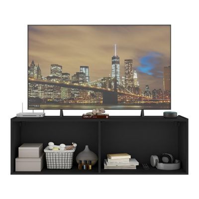 Rack Tv Até 50 Polegadas Suspenso Com Espelhos Mp1081 Preto Preto