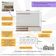 Painel Para Tv Até 65 Polegadas Com Aparador 4 Portas Com Espelho Mp1088 Rustic-branco Rustic-branco