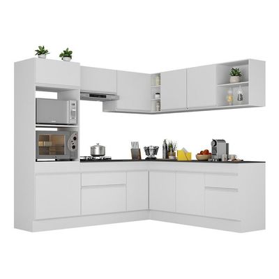 Armário De Cozinha Completa De Canto Branco