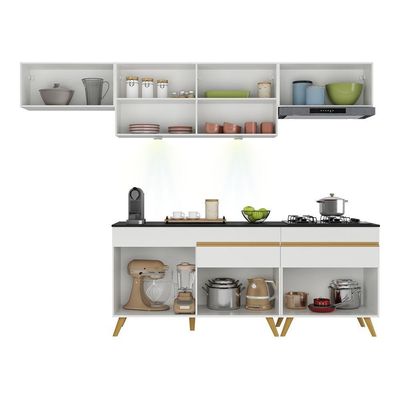 Cozinha Completa 5 Peças Com Leds Mp2032 Veneza Up