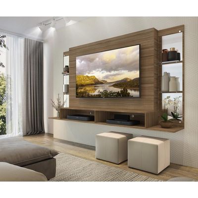 Painel Tv até 60" com Suporte Espelho Prateleira Multimóveis