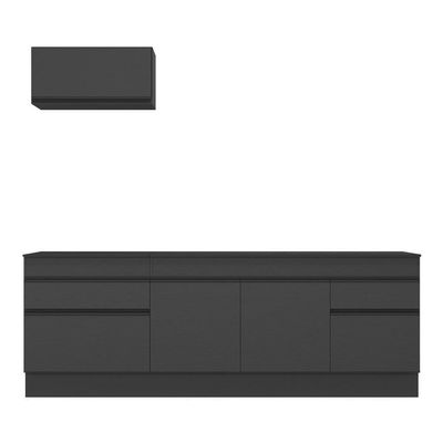 Armário De Cozinha Compacta Com Rodapé Mp2109.895 Preto