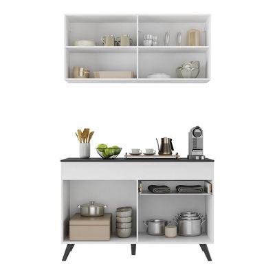 Armário De Cozinha Compacta 2 Peças Mp3687.964 Veneza Branco