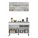 Armário De Cozinha Compacta 2 Peças Mp3687.964 Veneza Branco