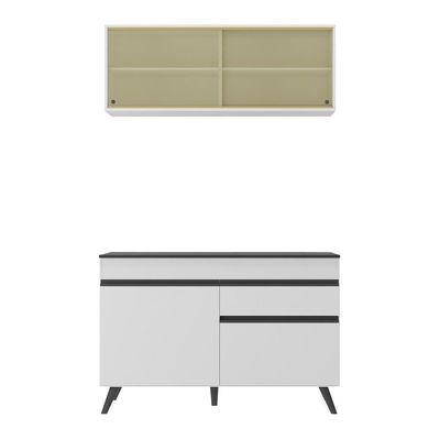 Armário De Cozinha Compacta 2 Peças Mp3688.964 Branco