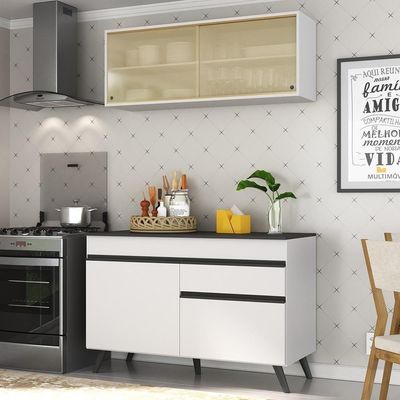 Armário De Cozinha Compacta 2 Peças Mp3688.964 Branco