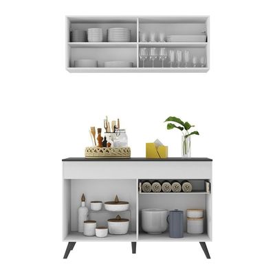 Armário De Cozinha Compacta 2 Peças Mp3688.964 Branco