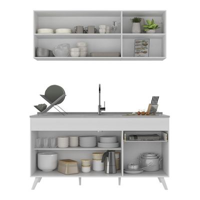 Armário De Cozinha Compacta Multimóveis Branco