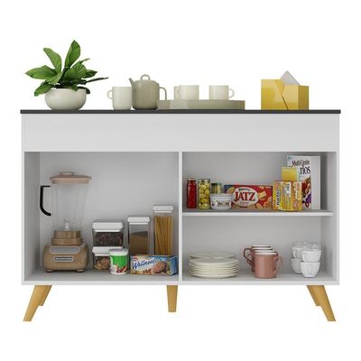 Balcão Cozinha 120cm 2 Portas Veneza Multimóveis Branco