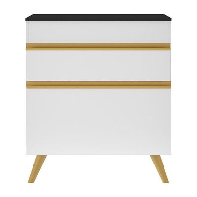 Gabinete Banheiro 1 Porta E 1 Gav Retrô 70cm Mp5024 Branco