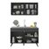 Armário De Cozinha Compacta 120cm Veneza Multimóveis V2141 Preto Preto
