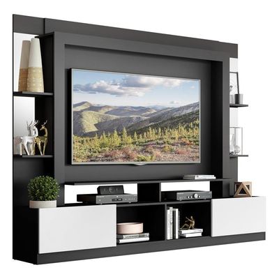 Estante Com Suporte Tv 65" C/ Espelho Oslo Multimóveis V3385