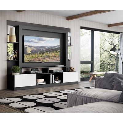Estante Com Suporte Tv 65" C/ Espelho Oslo Multimóveis V3385