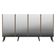 Aparador Buffet 4 Portas Suspenso Viena V3605 Rustic/Branco