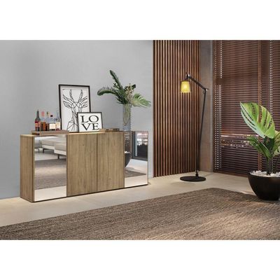 Aparador Buffet 4 Portas Vegas V3561 Rustic Rustic