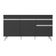 Balcão Cozinha Gabinete Pia 150cm 3 Portas 1 Gaveta Veneza Multimóveis V3740 Preto/branco